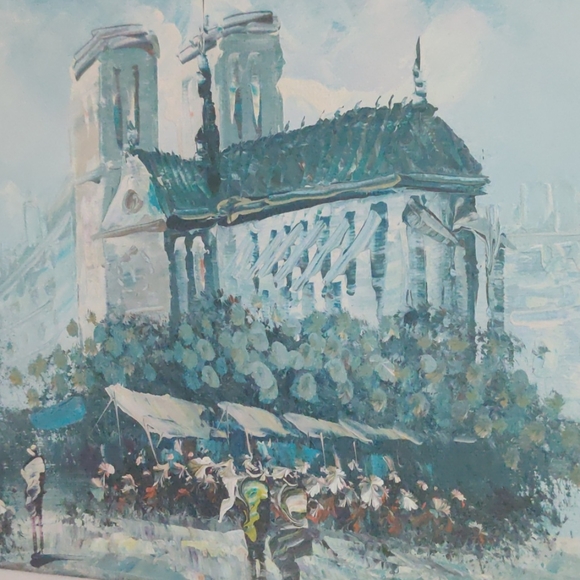 Original Paris painting on canvas by P.Rambert - Picture 4 of 12